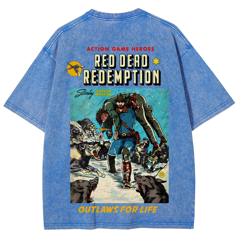 Red Dead Redemption Unisex Fit Washed T-Shirt 2512007668