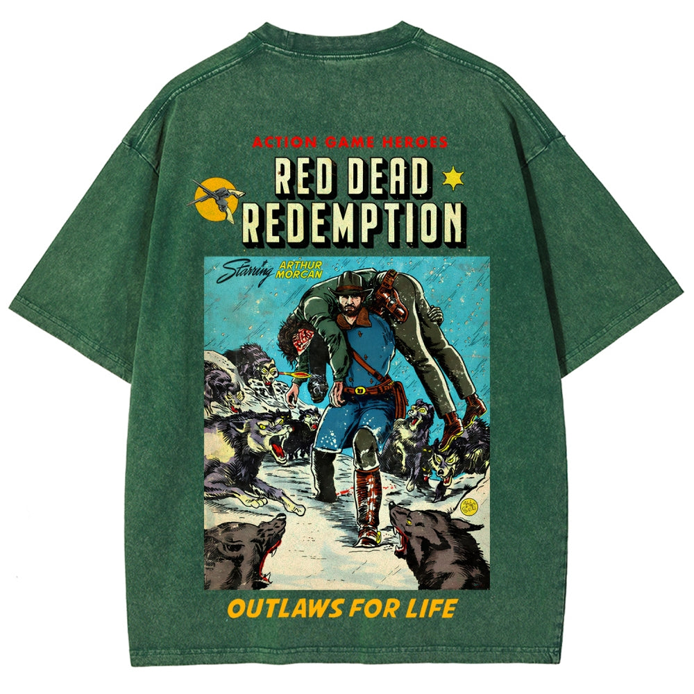 Red Dead Redemption Unisex Fit Washed T-Shirt 2512007668