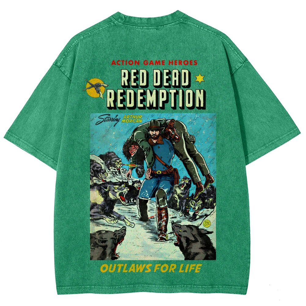 Red Dead Redemption Unisex Fit Washed T-Shirt 2512007668
