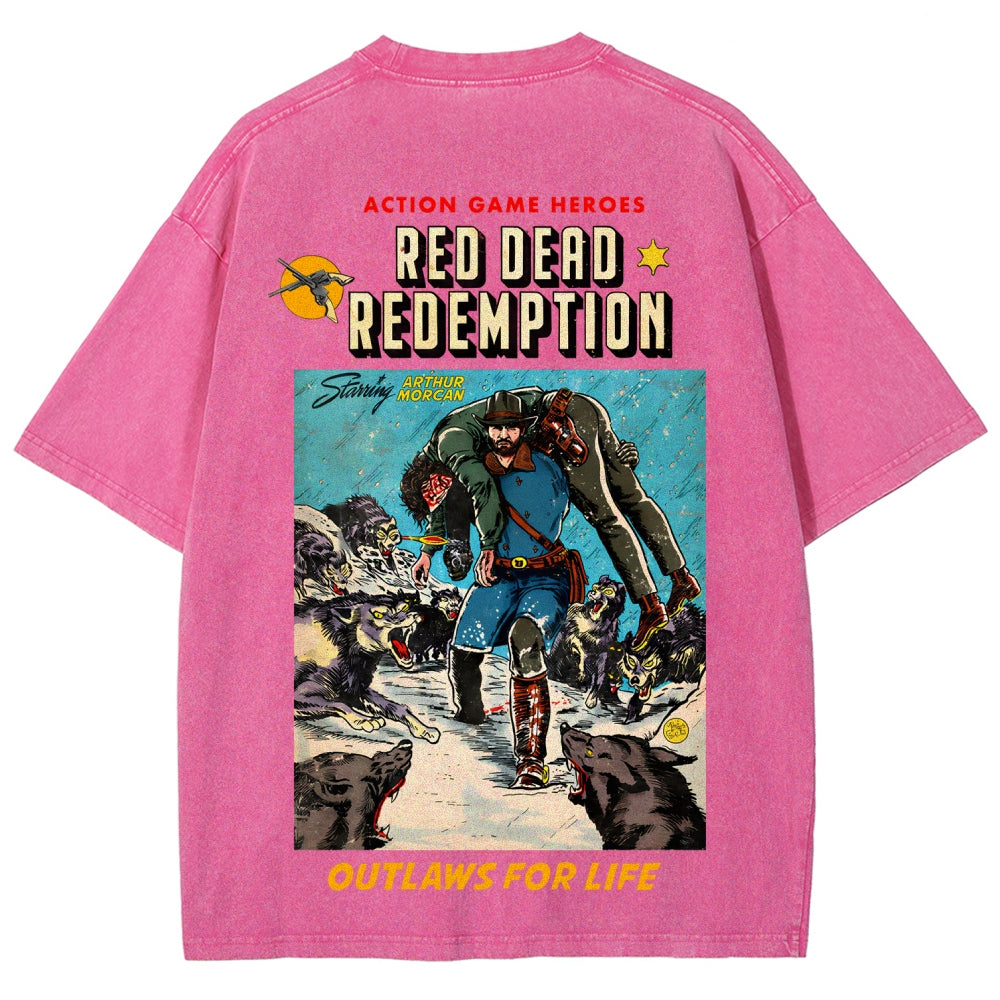 Red Dead Redemption Unisex Fit Washed T-Shirt 2512007668
