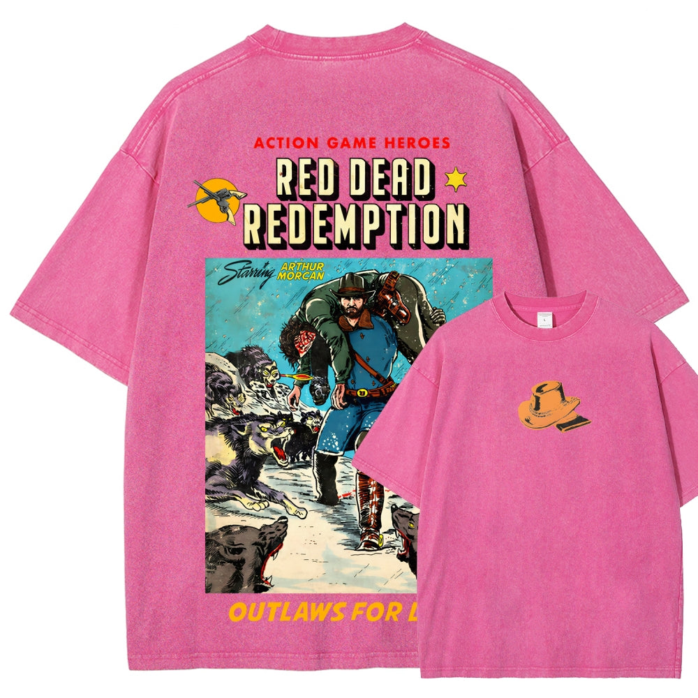 Red Dead Redemption Unisex Fit Washed T-Shirt 2512007668