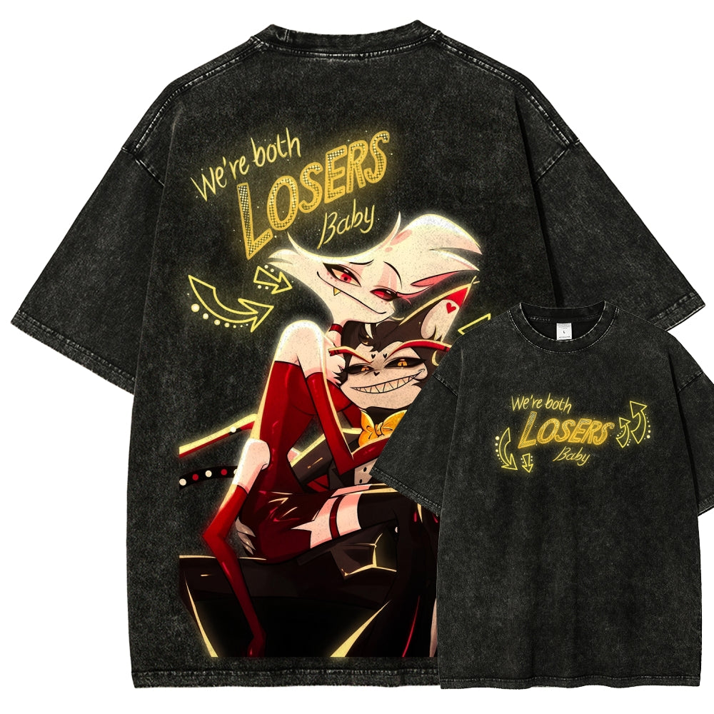 Hazbin Hotel Unisex Fit Washed T-Shirt 2512007868