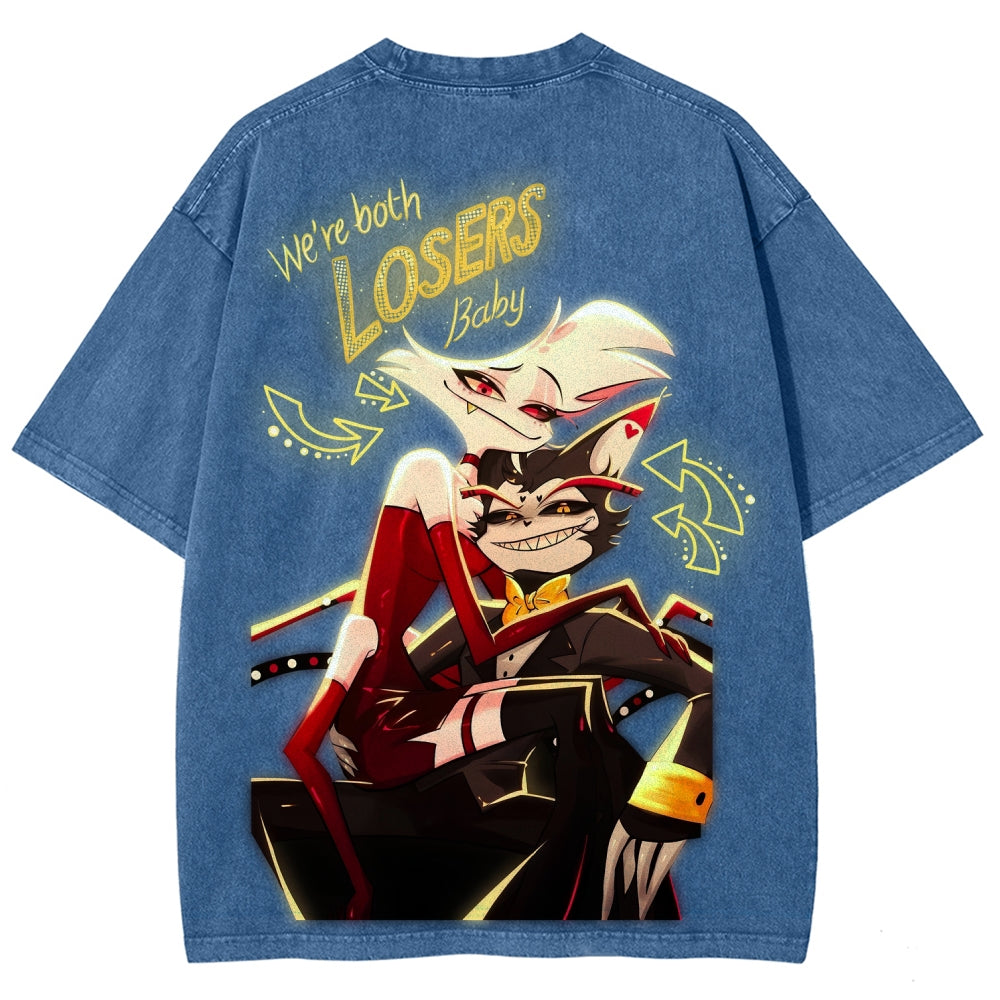 Hazbin Hotel Unisex Fit Washed T-Shirt 2512007868