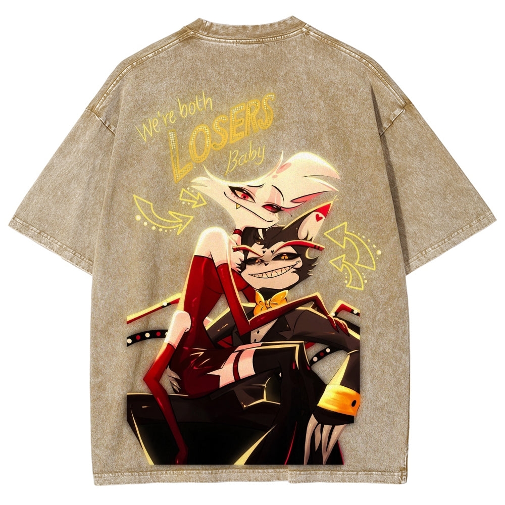 Hazbin Hotel Unisex Fit Washed T-Shirt 2512007868
