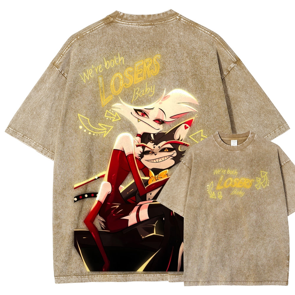 Hazbin Hotel Unisex Fit Washed T-Shirt 2512007868