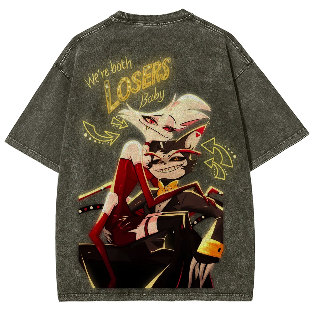 Hazbin Hotel Unisex Fit Washed T-Shirt 2512007868