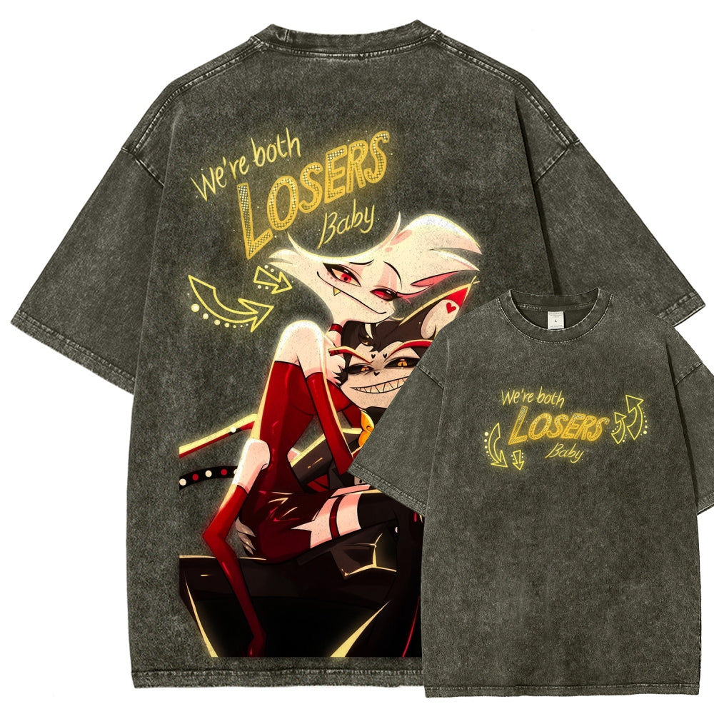 Hazbin Hotel Unisex Fit Washed T-Shirt 2512007868