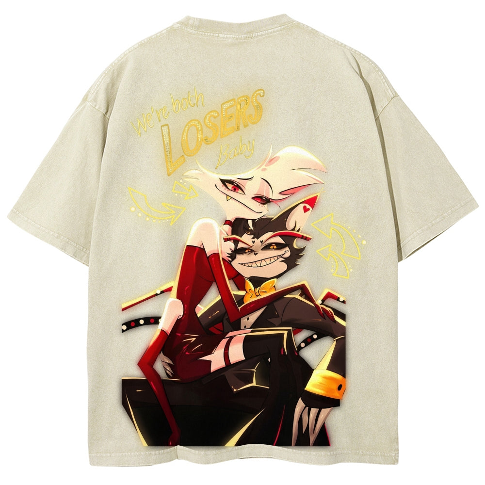Hazbin Hotel Unisex Fit Washed T-Shirt 2512007868