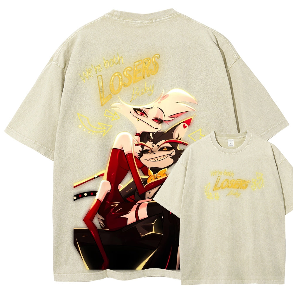 Hazbin Hotel Unisex Fit Washed T-Shirt 2512007868