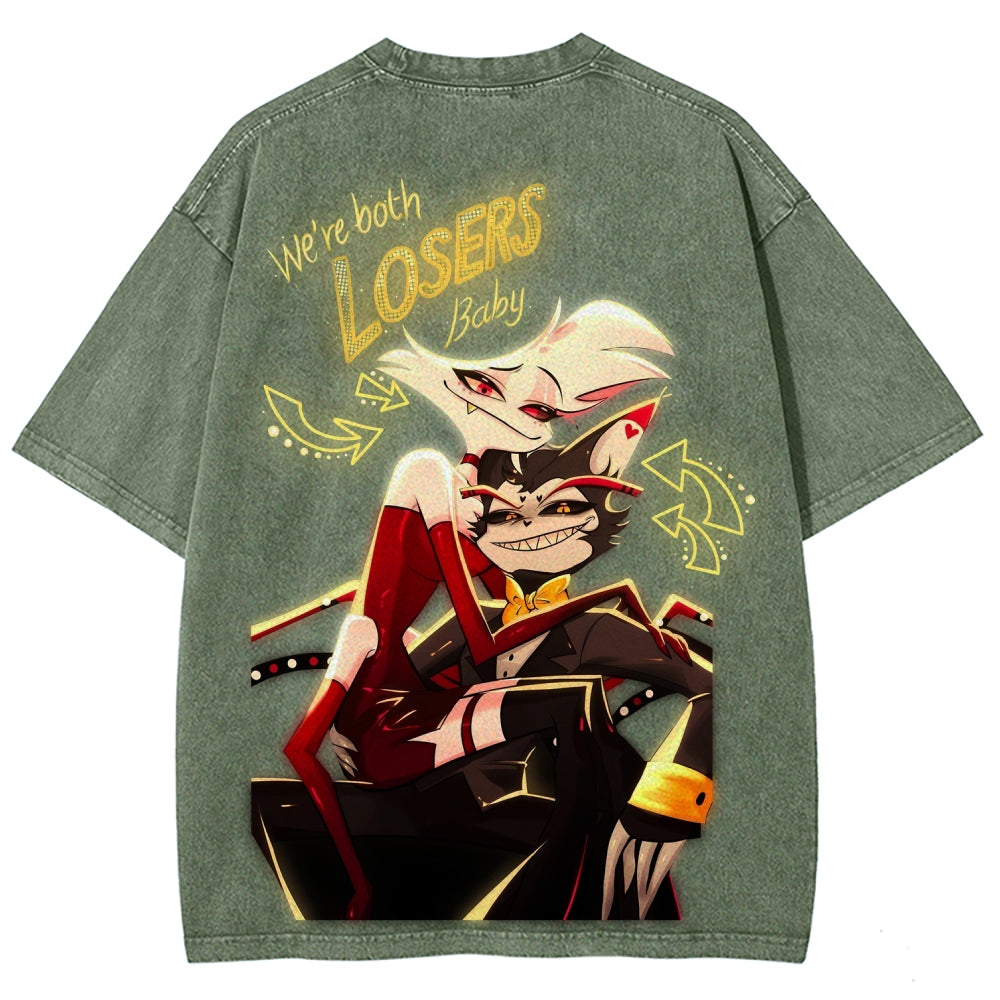 Hazbin Hotel Unisex Fit Washed T-Shirt 2512007868
