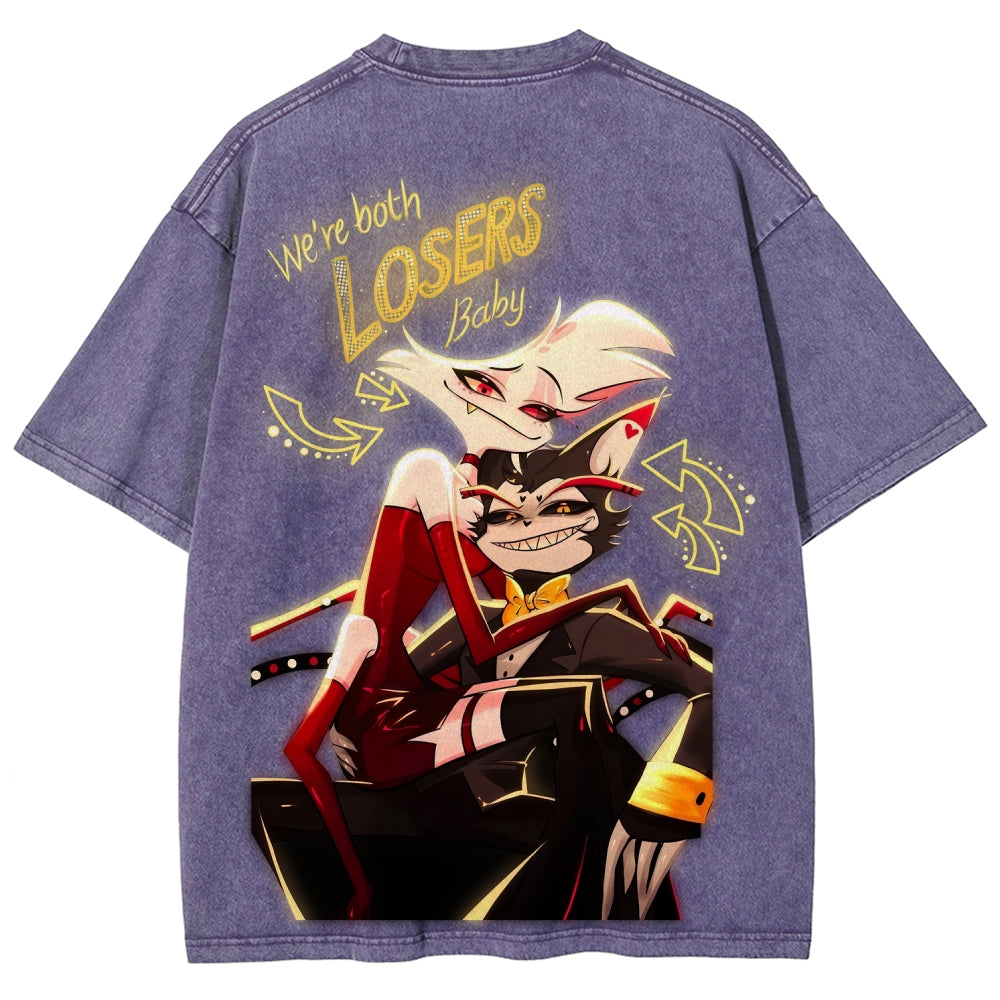 Hazbin Hotel Unisex Fit Washed T-Shirt 2512007868