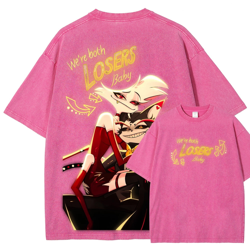 Hazbin Hotel Unisex Fit Washed T-Shirt 2512007868