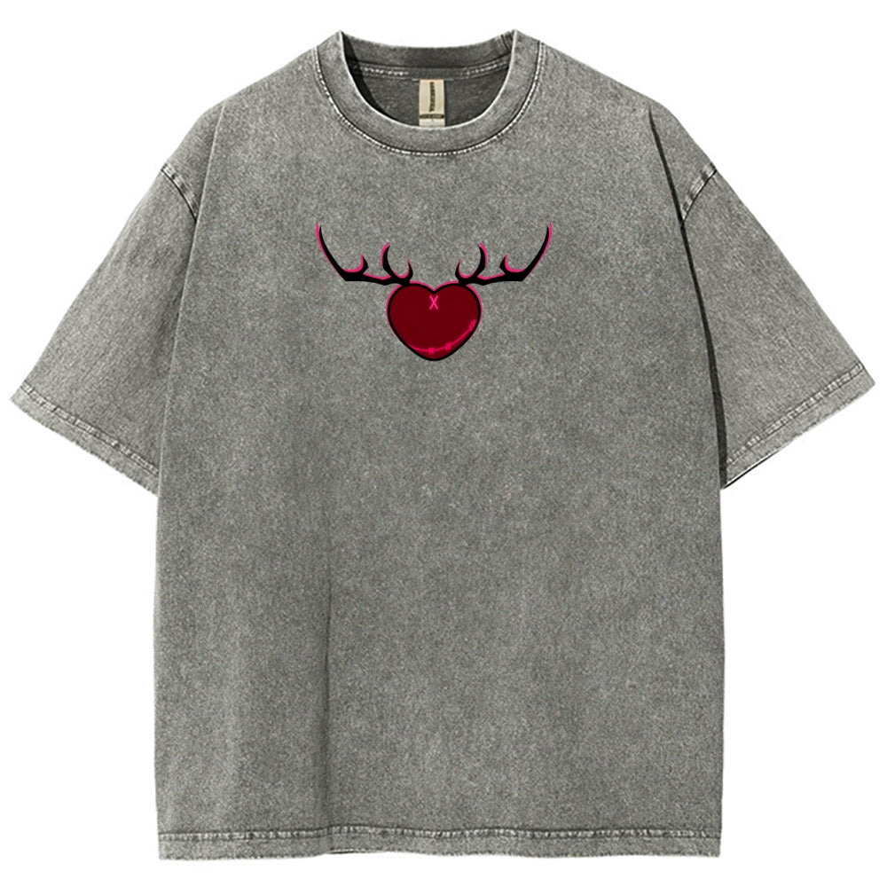 Hazbin Hotel Unisex Fit Washed T-Shirt 2512007891