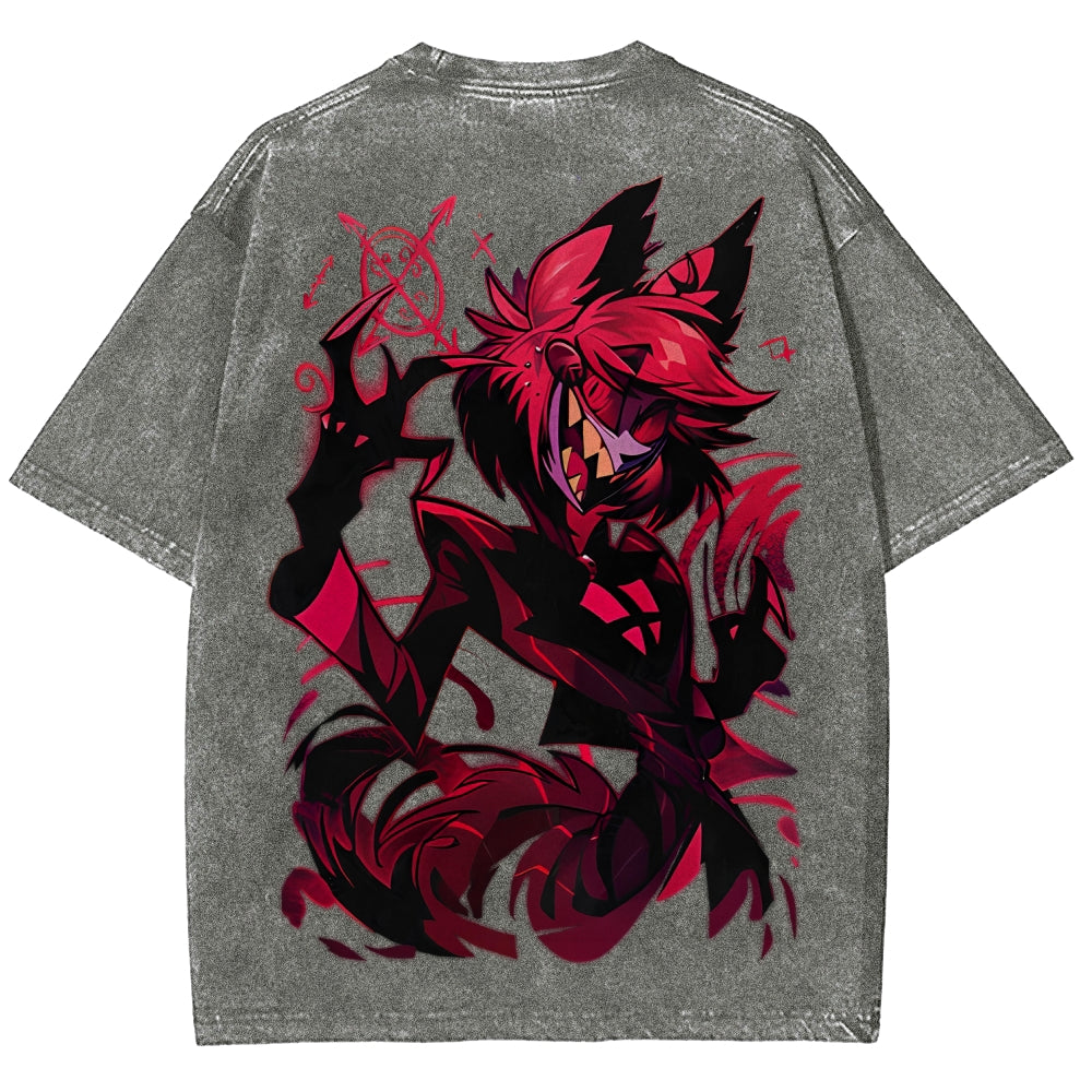 Hazbin Hotel Unisex Fit Washed T-Shirt 2512007891