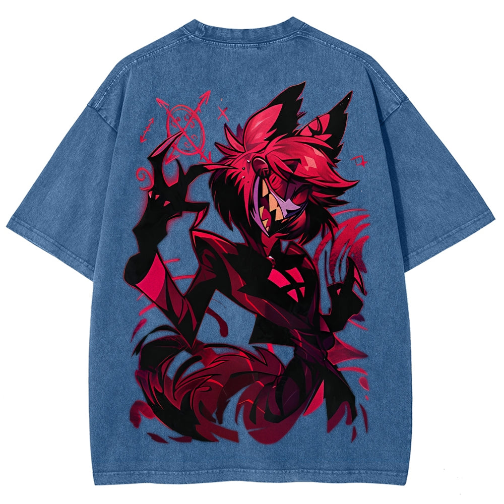 Hazbin Hotel Unisex Fit Washed T-Shirt 2512007891