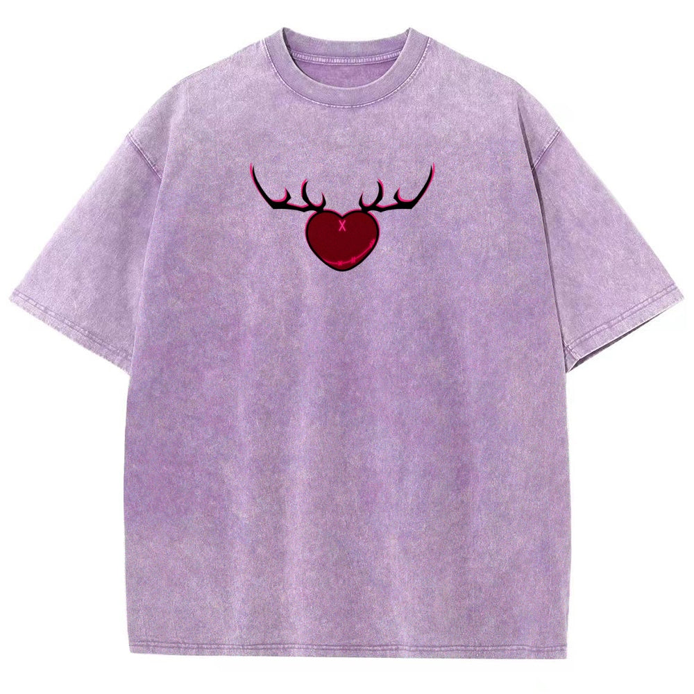 Hazbin Hotel Unisex Fit Washed T-Shirt 2512007891