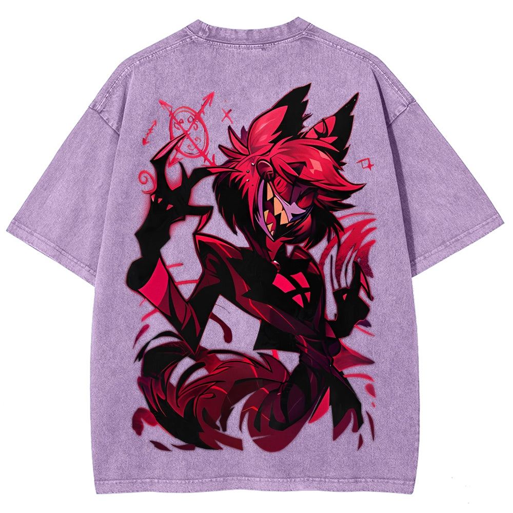 Hazbin Hotel Unisex Fit Washed T-Shirt 2512007891