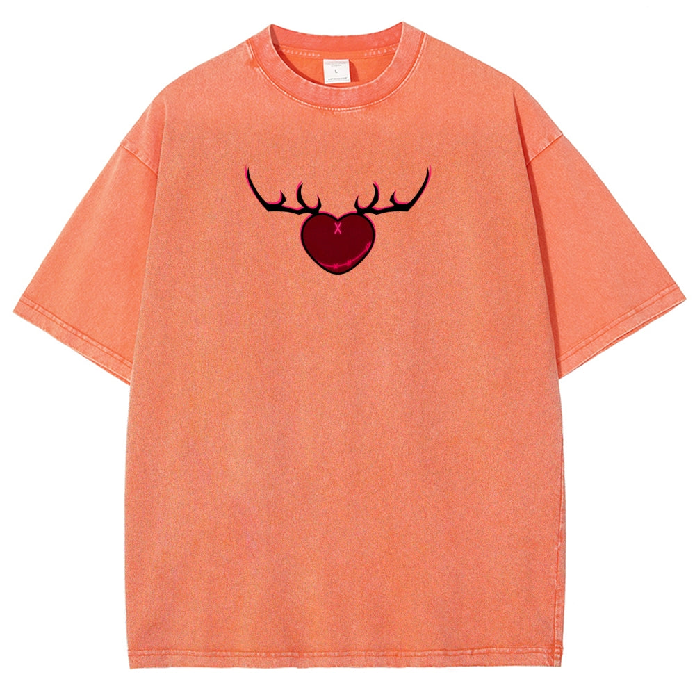 Hazbin Hotel Unisex Fit Washed T-Shirt 2512007891