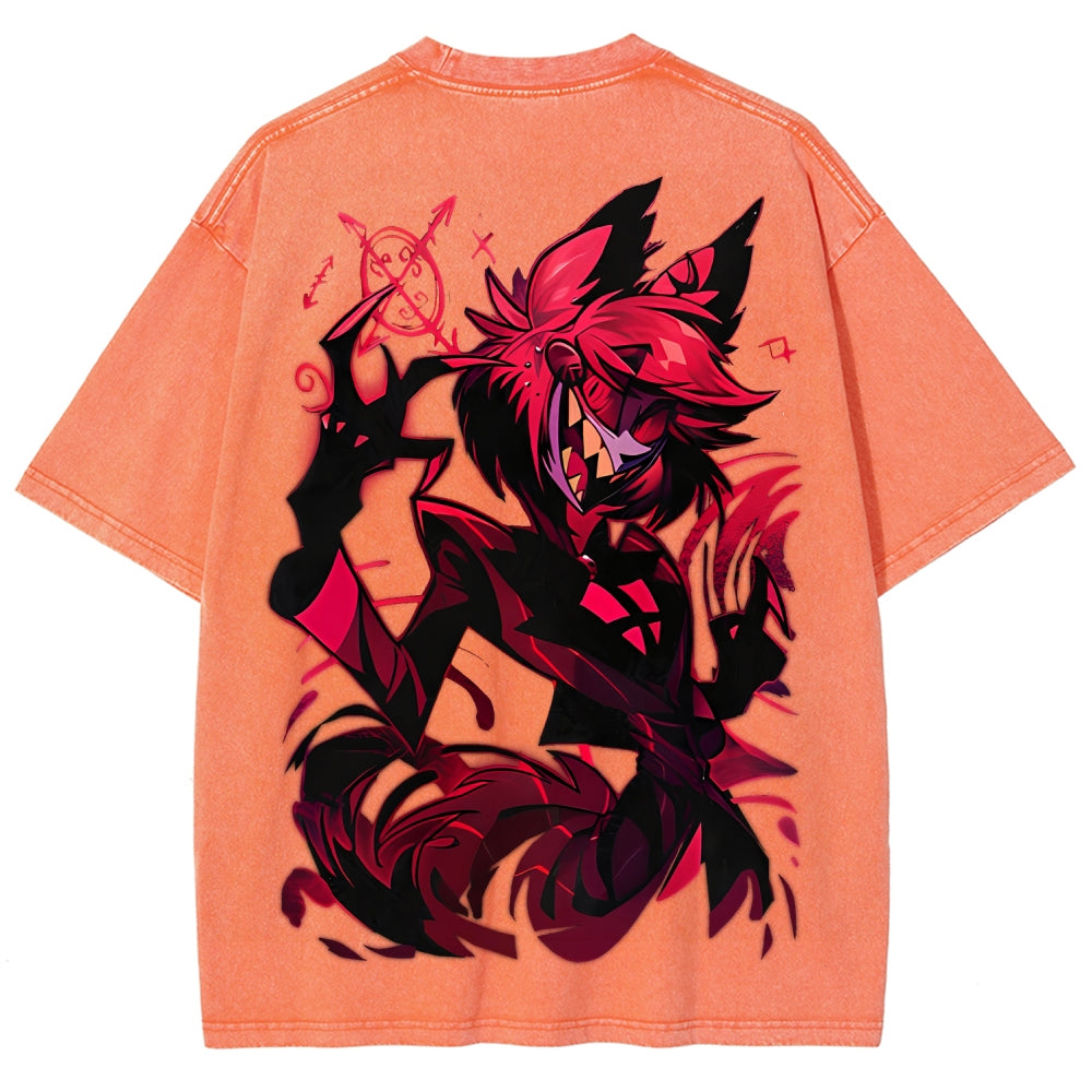 Hazbin Hotel Unisex Fit Washed T-Shirt 2512007891
