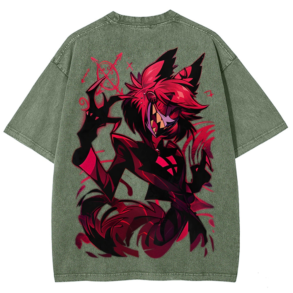 Hazbin Hotel Unisex Fit Washed T-Shirt 2512007891