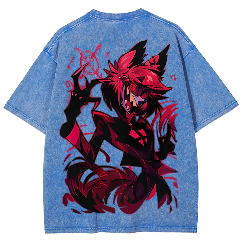 Hazbin Hotel Unisex Fit Washed T-Shirt 2512007891