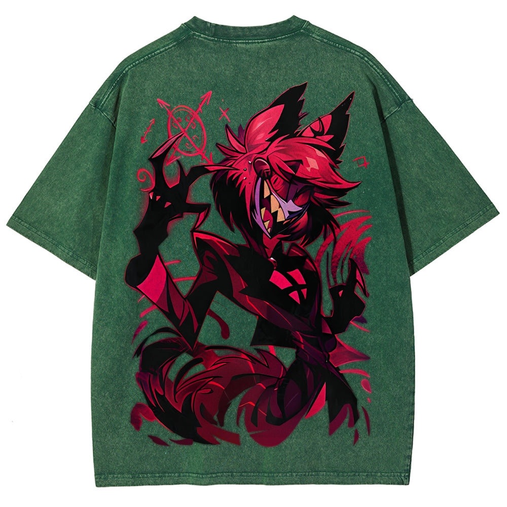 Hazbin Hotel Unisex Fit Washed T-Shirt 2512007891