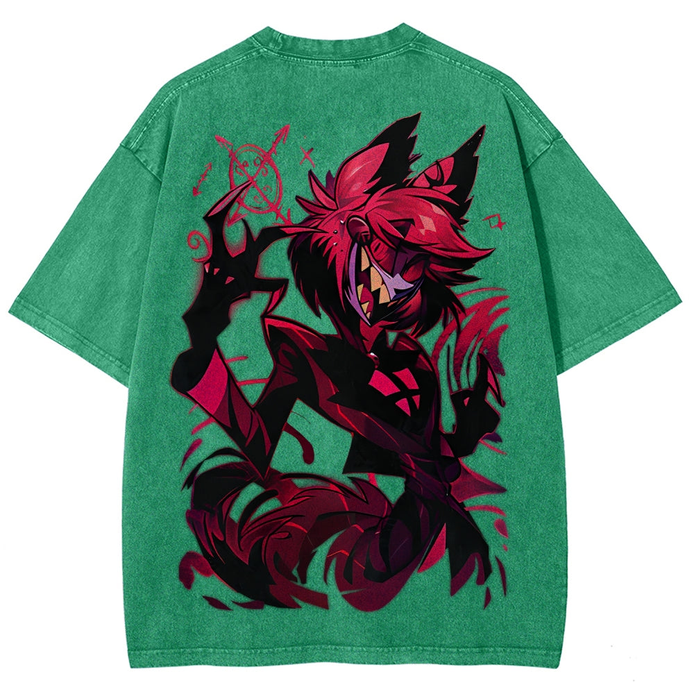 Hazbin Hotel Unisex Fit Washed T-Shirt 2512007891