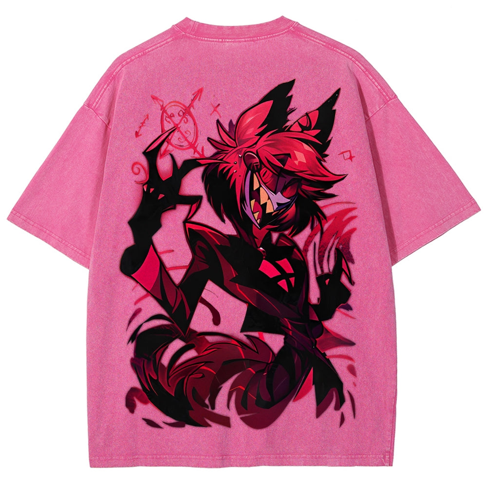 Hazbin Hotel Unisex Fit Washed T-Shirt 2512007891