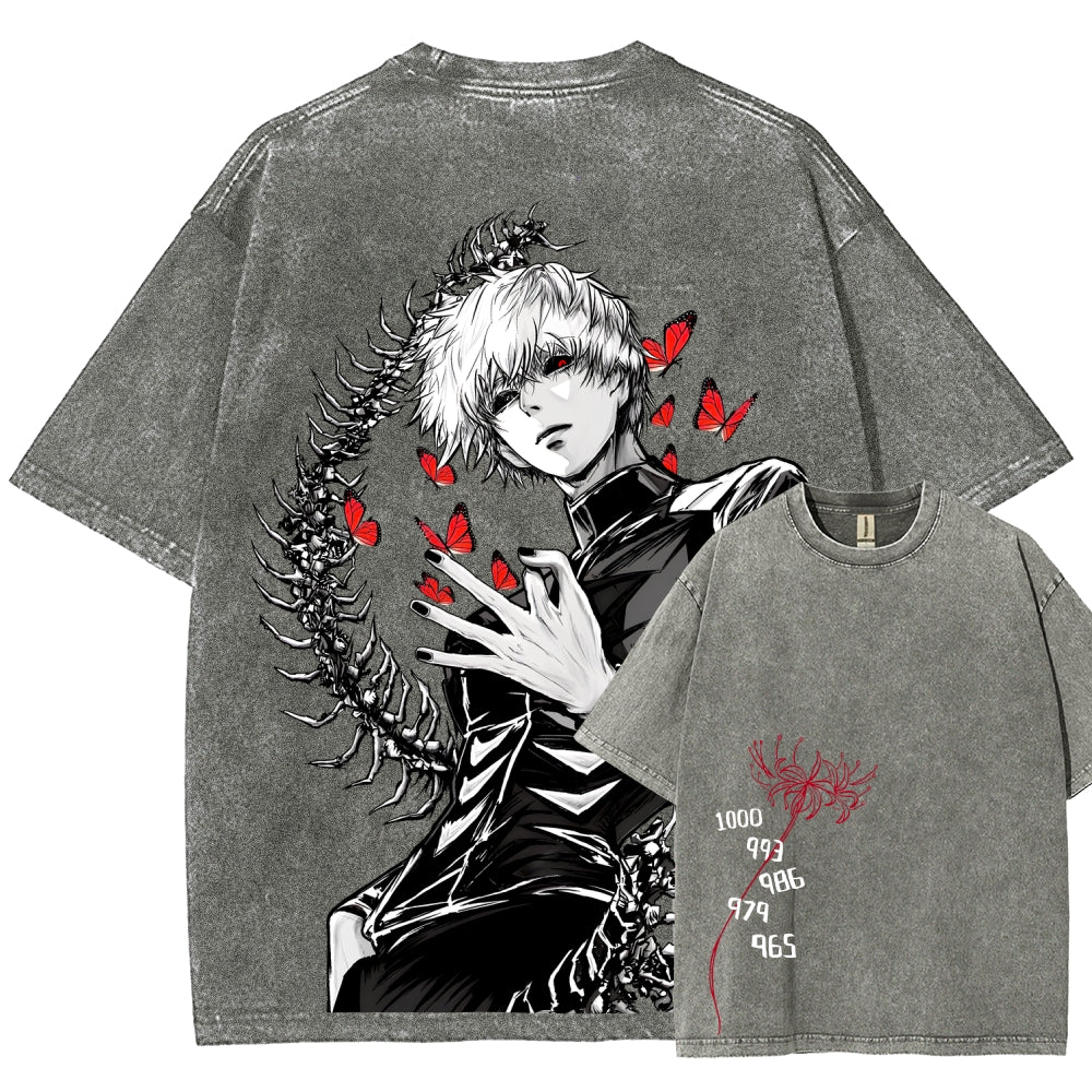Tokyo Ghoul Kaneki Ken Unisex Fit Washed T-Shirt 2512008628