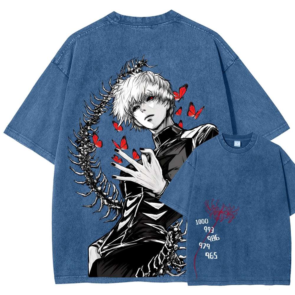 Tokyo Ghoul Kaneki Ken Unisex Fit Washed T-Shirt 2512008628