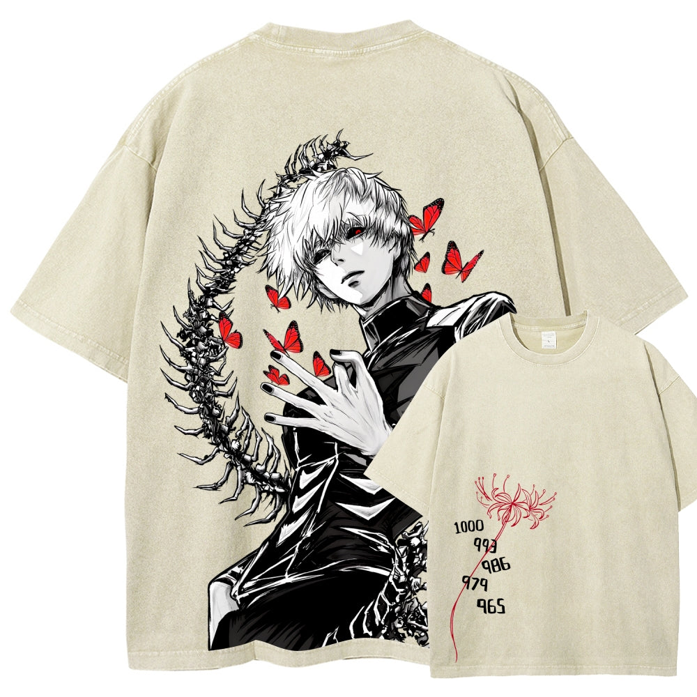 Tokyo Ghoul Kaneki Ken Unisex Fit Washed T-Shirt 2512008628