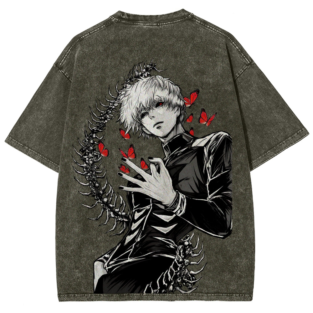 Tokyo Ghoul Kaneki Ken Unisex Fit Washed T-Shirt 2512008628