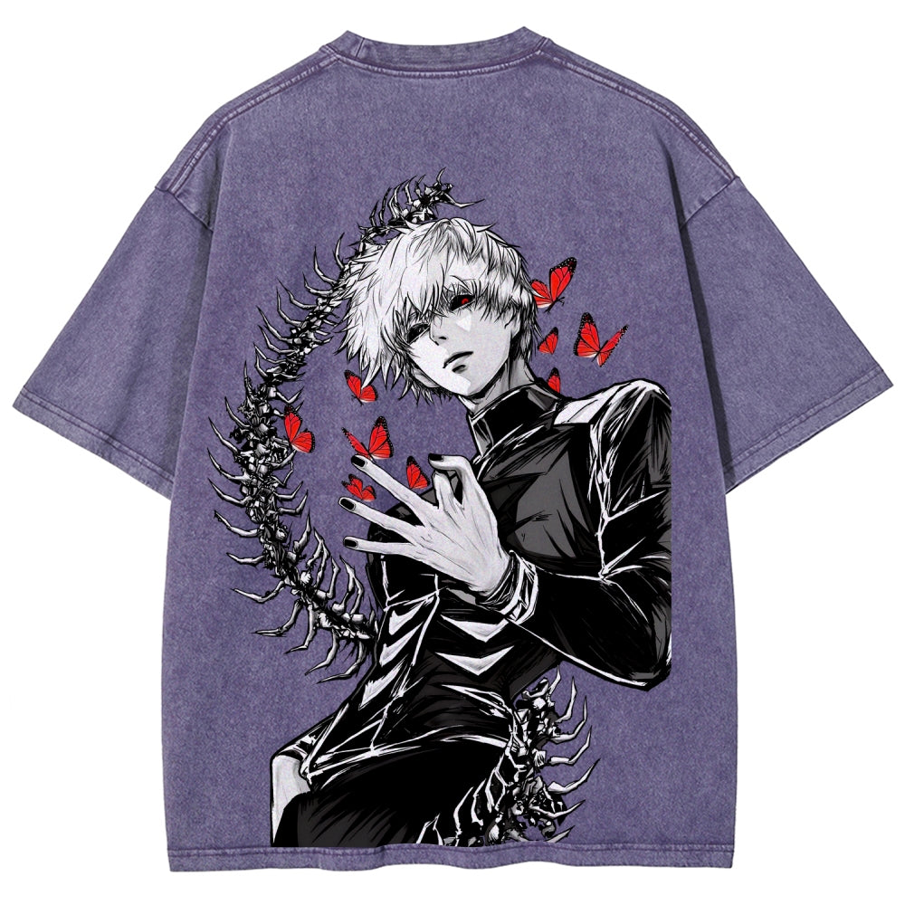 Tokyo Ghoul Kaneki Ken Unisex Fit Washed T-Shirt 2512008628