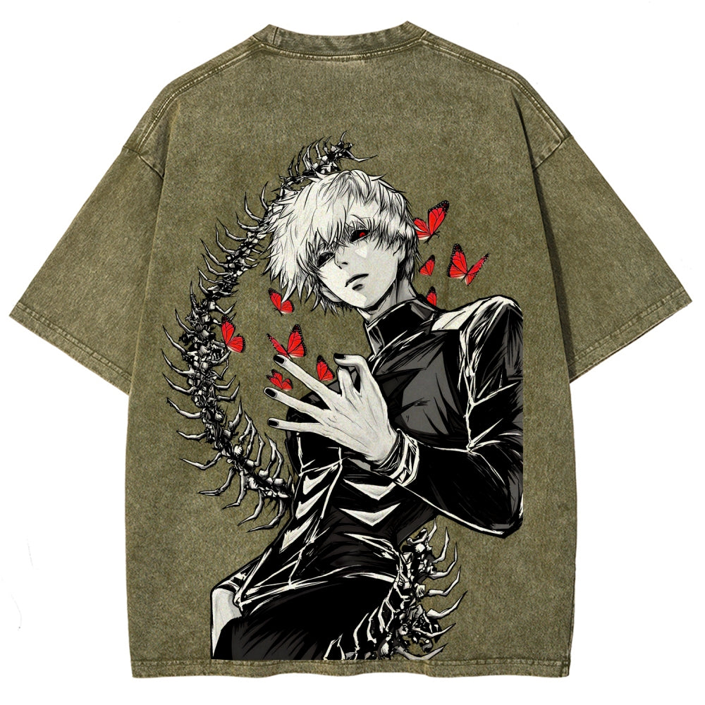 Tokyo Ghoul Kaneki Ken Unisex Fit Washed T-Shirt 2512008628