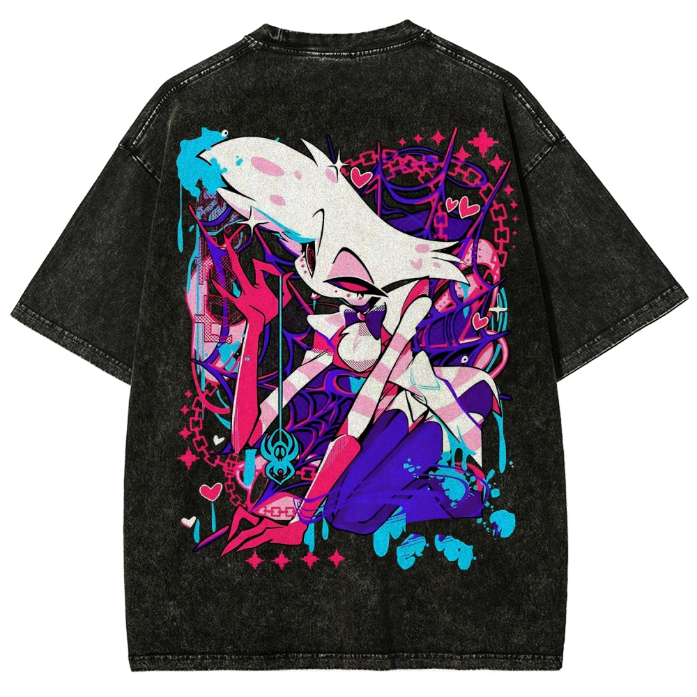 Hazbin Hotel Unisex Fit Washed T-Shirt 2512008799