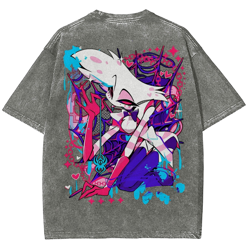 Hazbin Hotel Unisex Fit Washed T-Shirt 2512008799