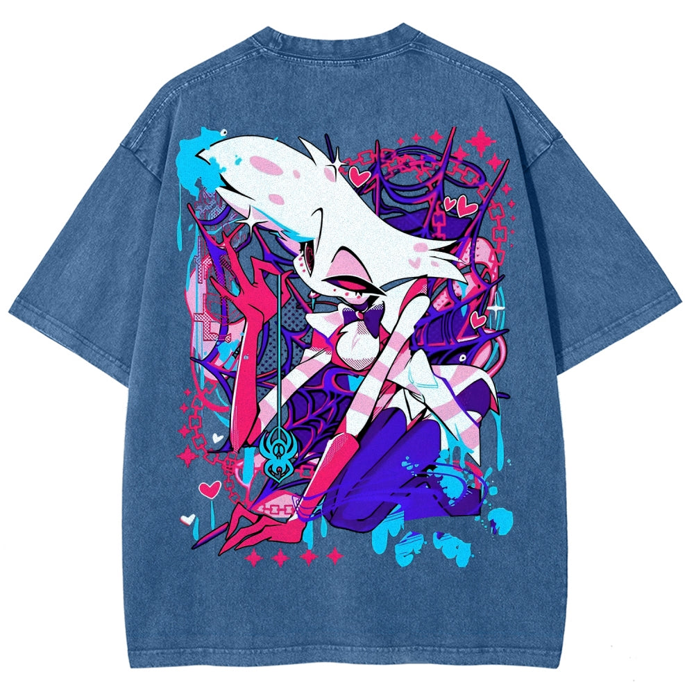 Hazbin Hotel Unisex Fit Washed T-Shirt 2512008799