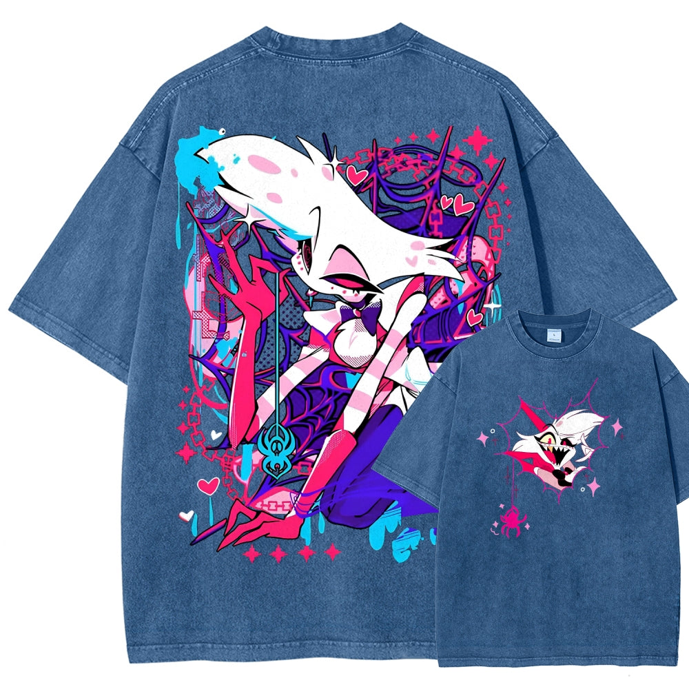 Hazbin Hotel Unisex Fit Washed T-Shirt 2512008799