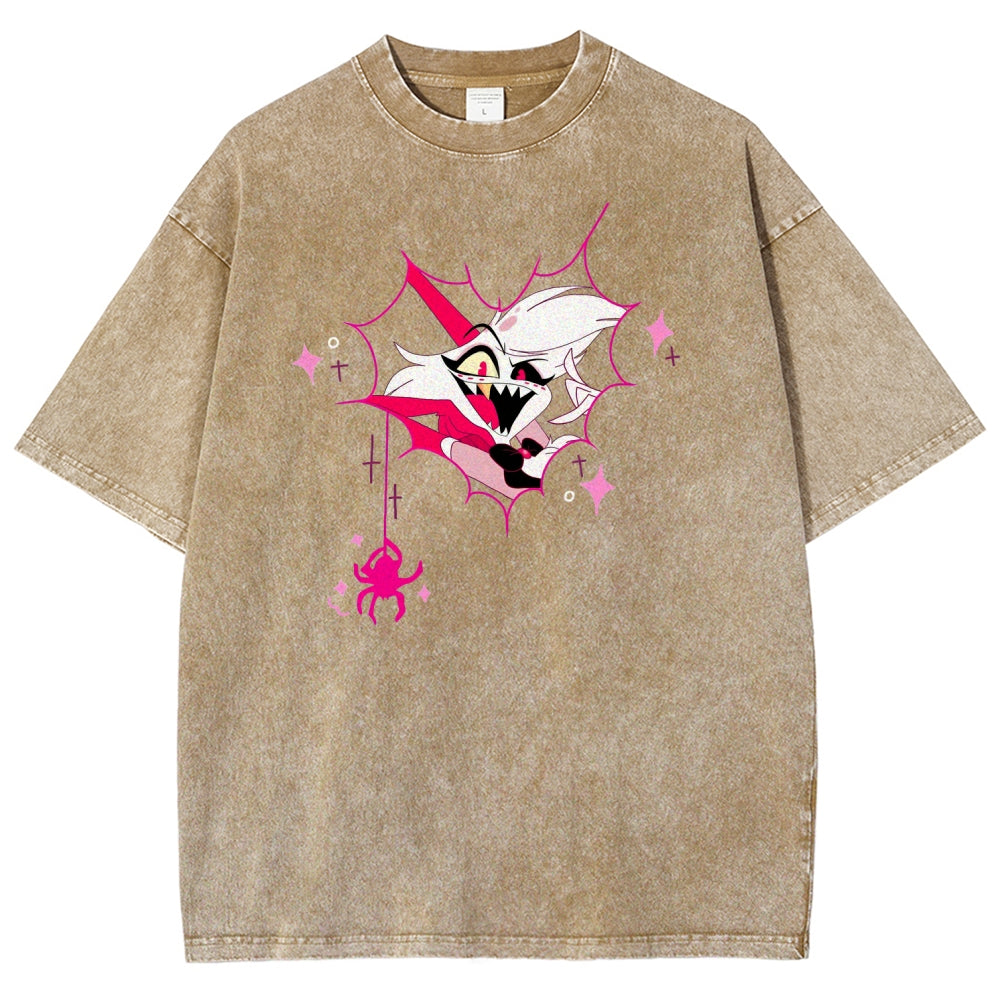 Hazbin Hotel Unisex Fit Washed T-Shirt 2512008799