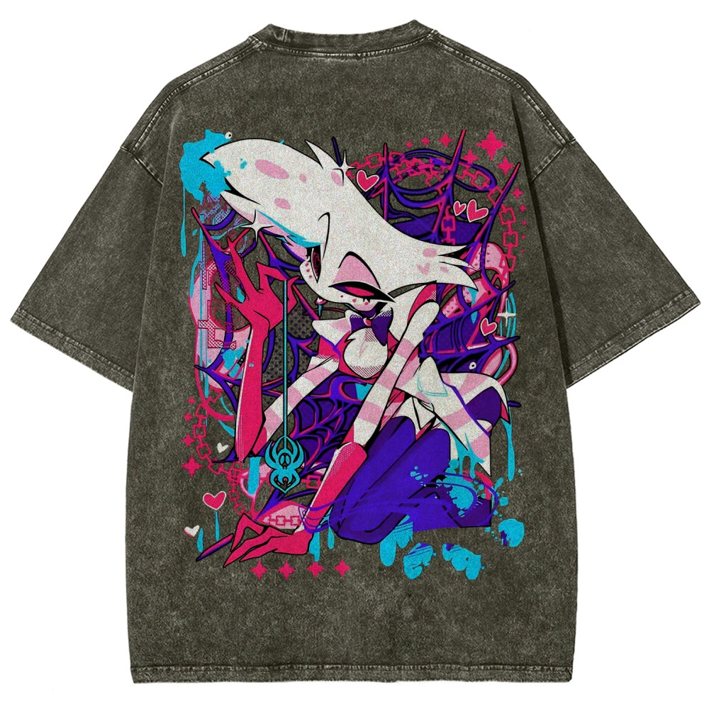 Hazbin Hotel Unisex Fit Washed T-Shirt 2512008799