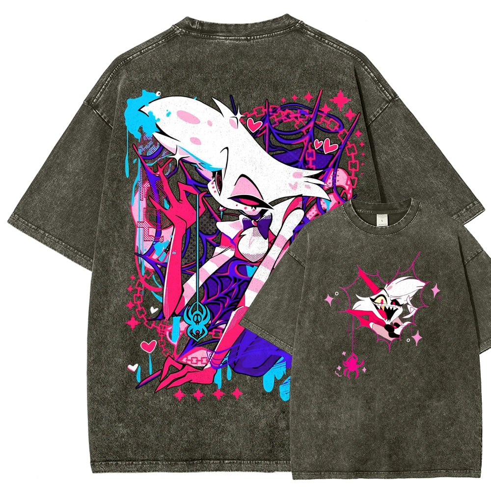 Hazbin Hotel Unisex Fit Washed T-Shirt 2512008799