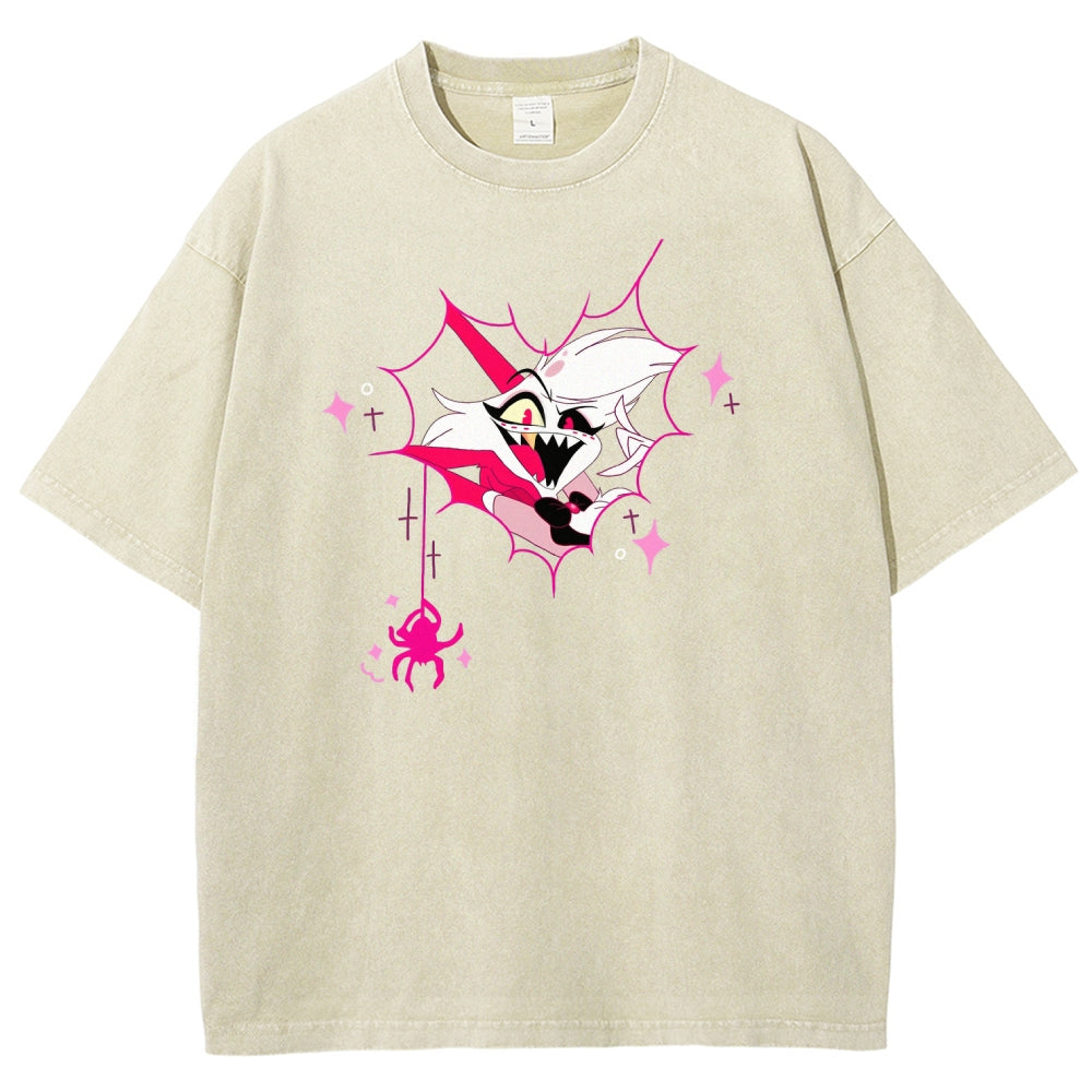 Hazbin Hotel Unisex Fit Washed T-Shirt 2512008799