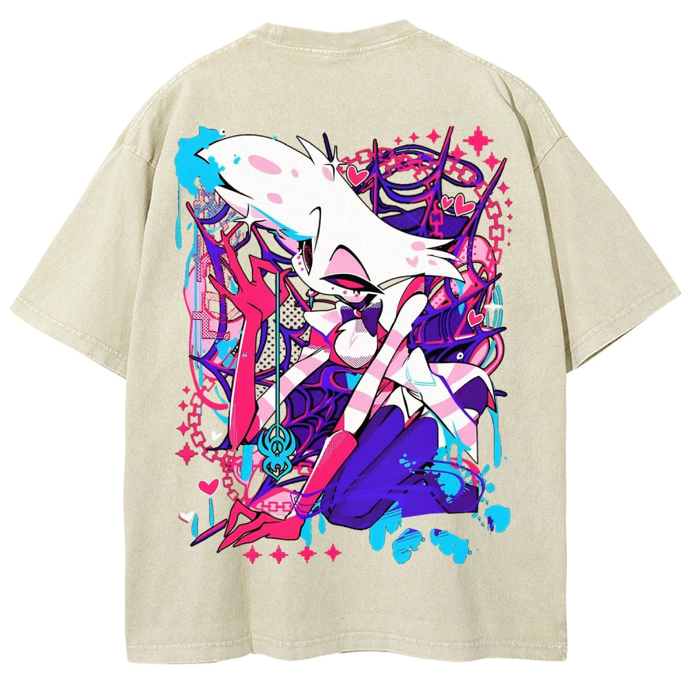 Hazbin Hotel Unisex Fit Washed T-Shirt 2512008799
