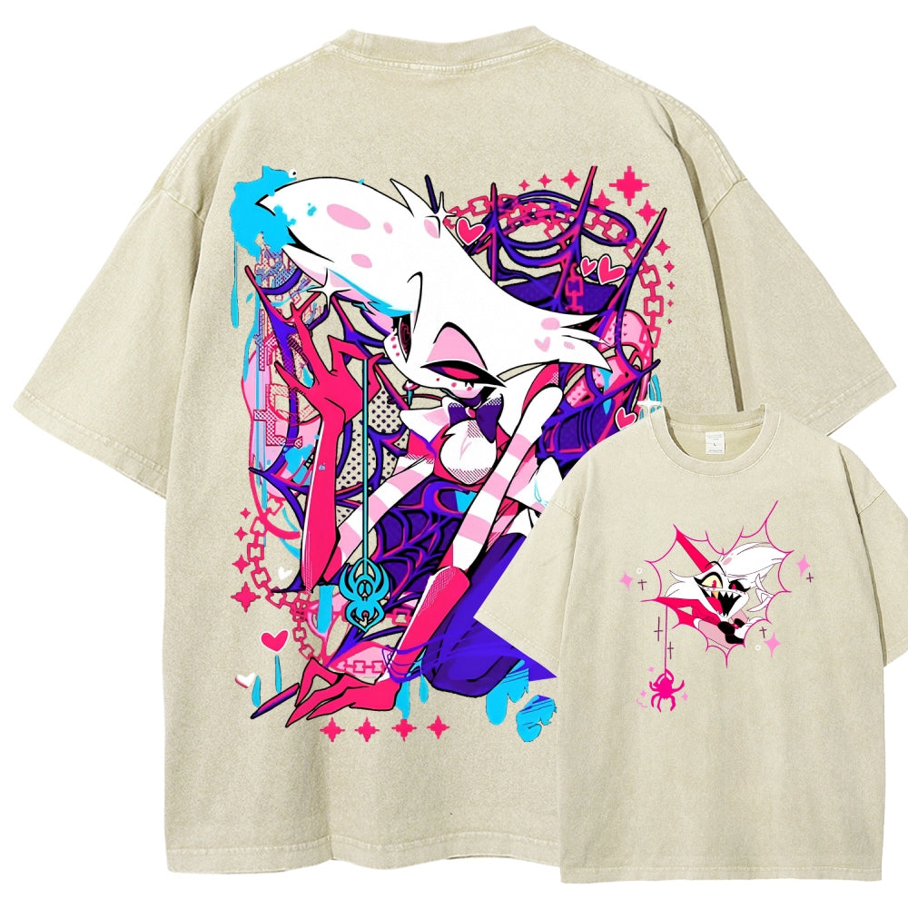 Hazbin Hotel Unisex Fit Washed T-Shirt 2512008799