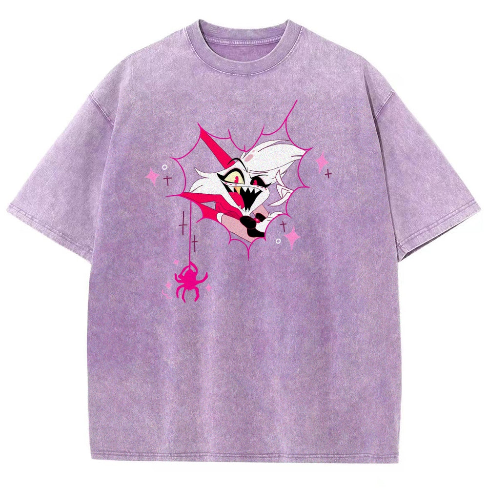 Hazbin Hotel Unisex Fit Washed T-Shirt 2512008799