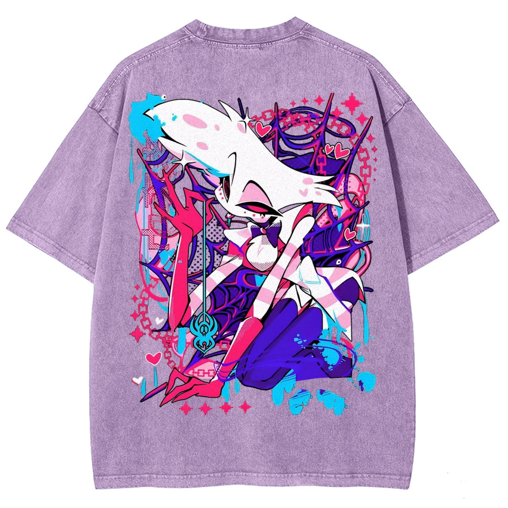 Hazbin Hotel Unisex Fit Washed T-Shirt 2512008799