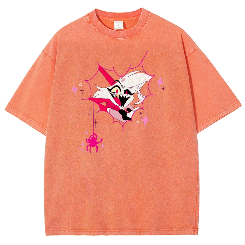 Hazbin Hotel Unisex Fit Washed T-Shirt 2512008799