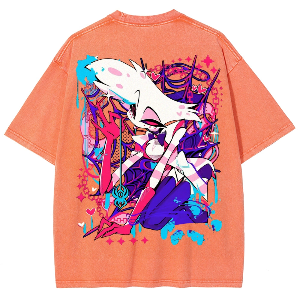 Hazbin Hotel Unisex Fit Washed T-Shirt 2512008799