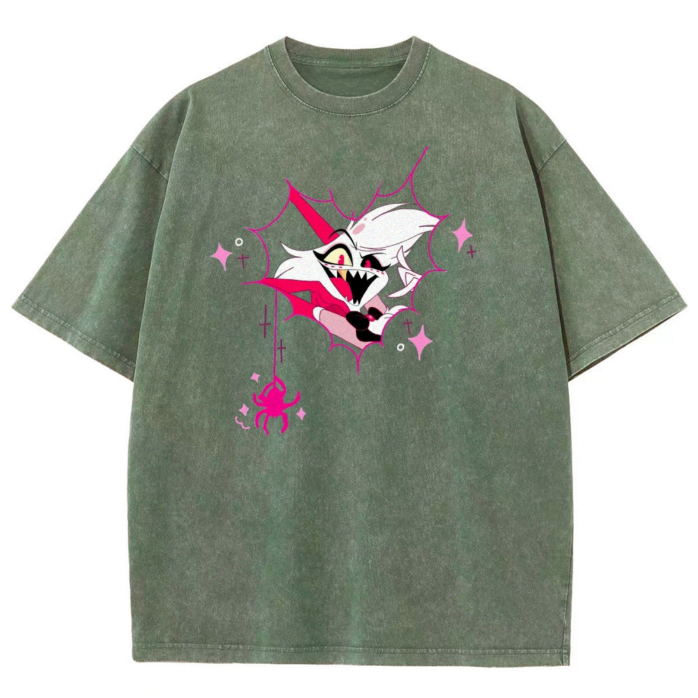 Hazbin Hotel Unisex Fit Washed T-Shirt 2512008799