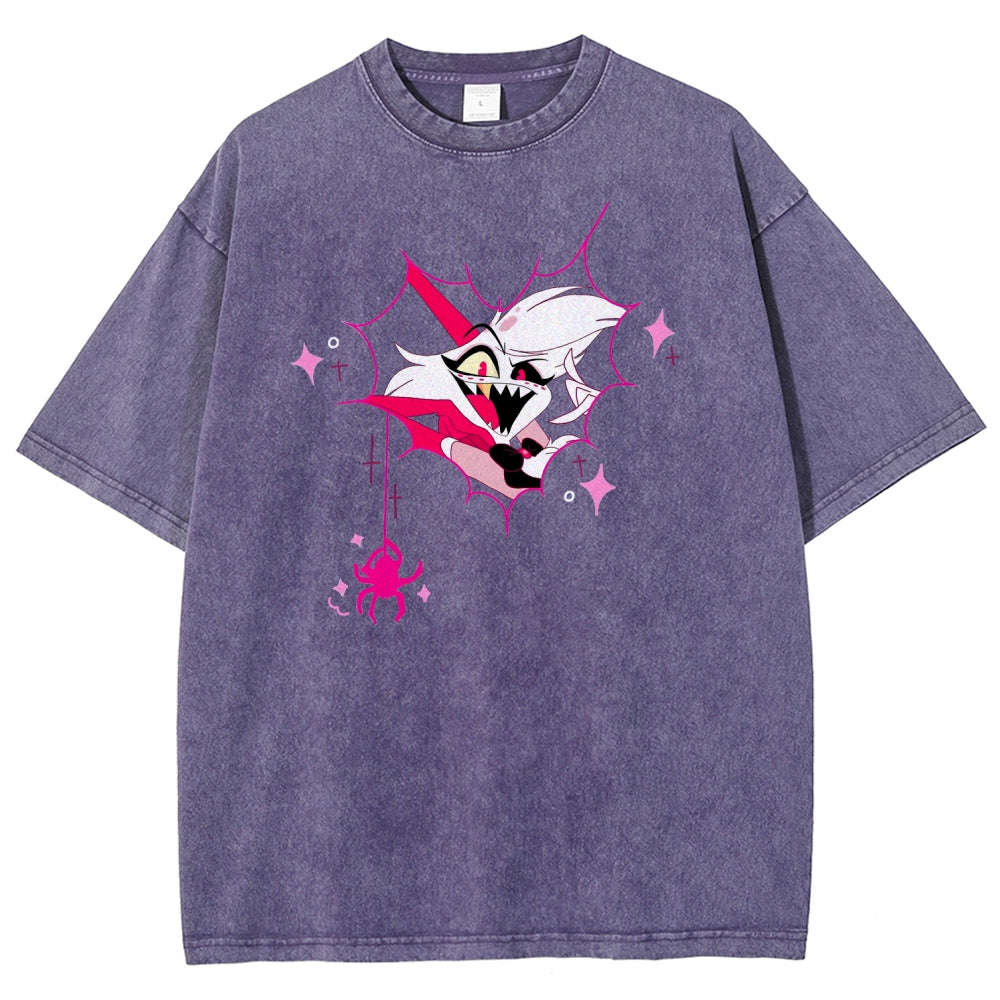 Hazbin Hotel Unisex Fit Washed T-Shirt 2512008799